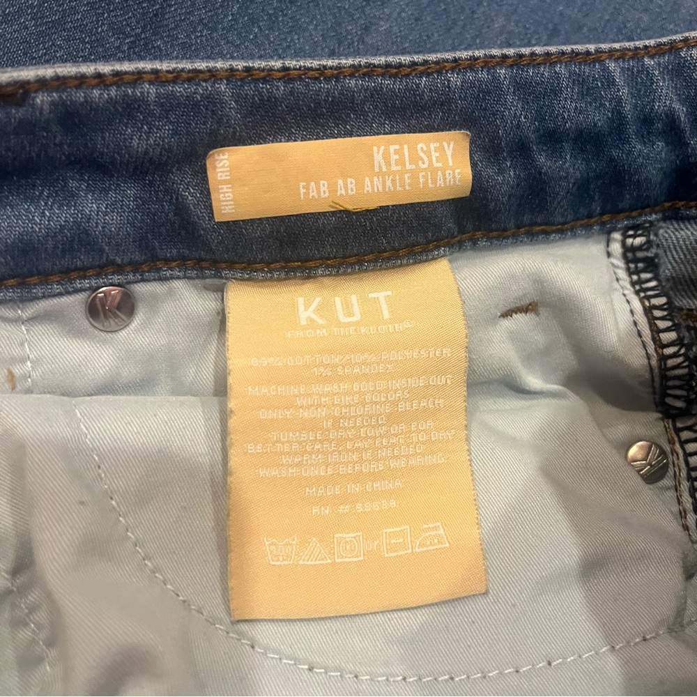 Kut from the Kloth Kelsey Ankle Flare Jeans Size 8 - Picture 6 of 8